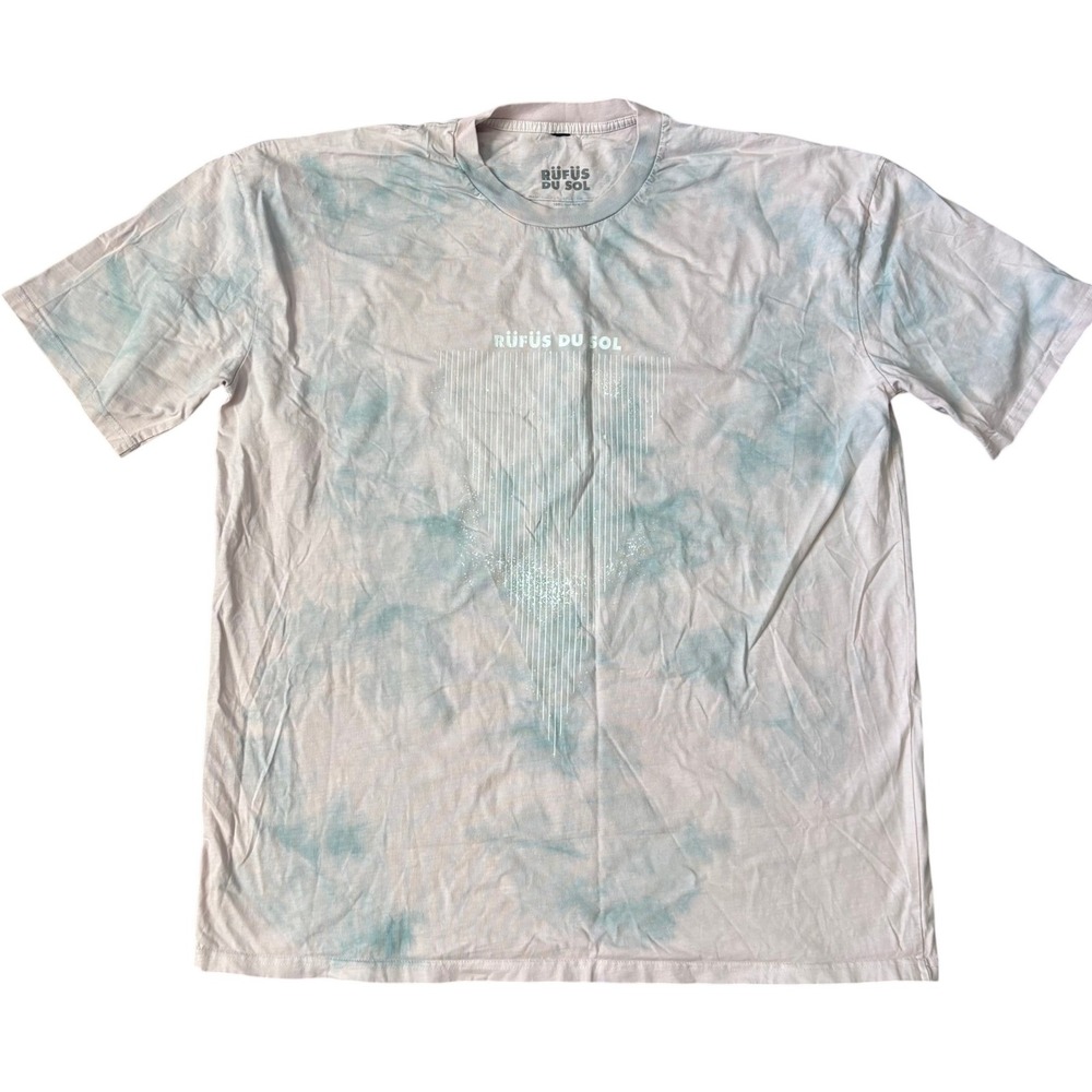 Rufus Du Sol Tie Dye T‎ Shirt Sz XXL Pink Gray Official Merchandise